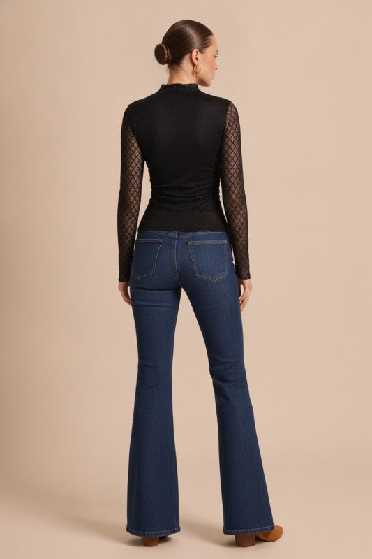 Mermaid Net Long Sleeve Top