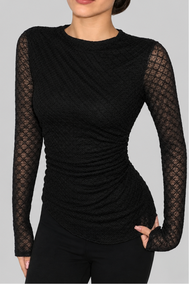 Mermaid Net Long Sleeve Top
